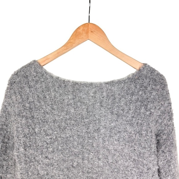 ATM Anthony Thomas Melillo chunky gray nubby knit sweater fuzzy chunky cozy XS - Picture 12 of 16